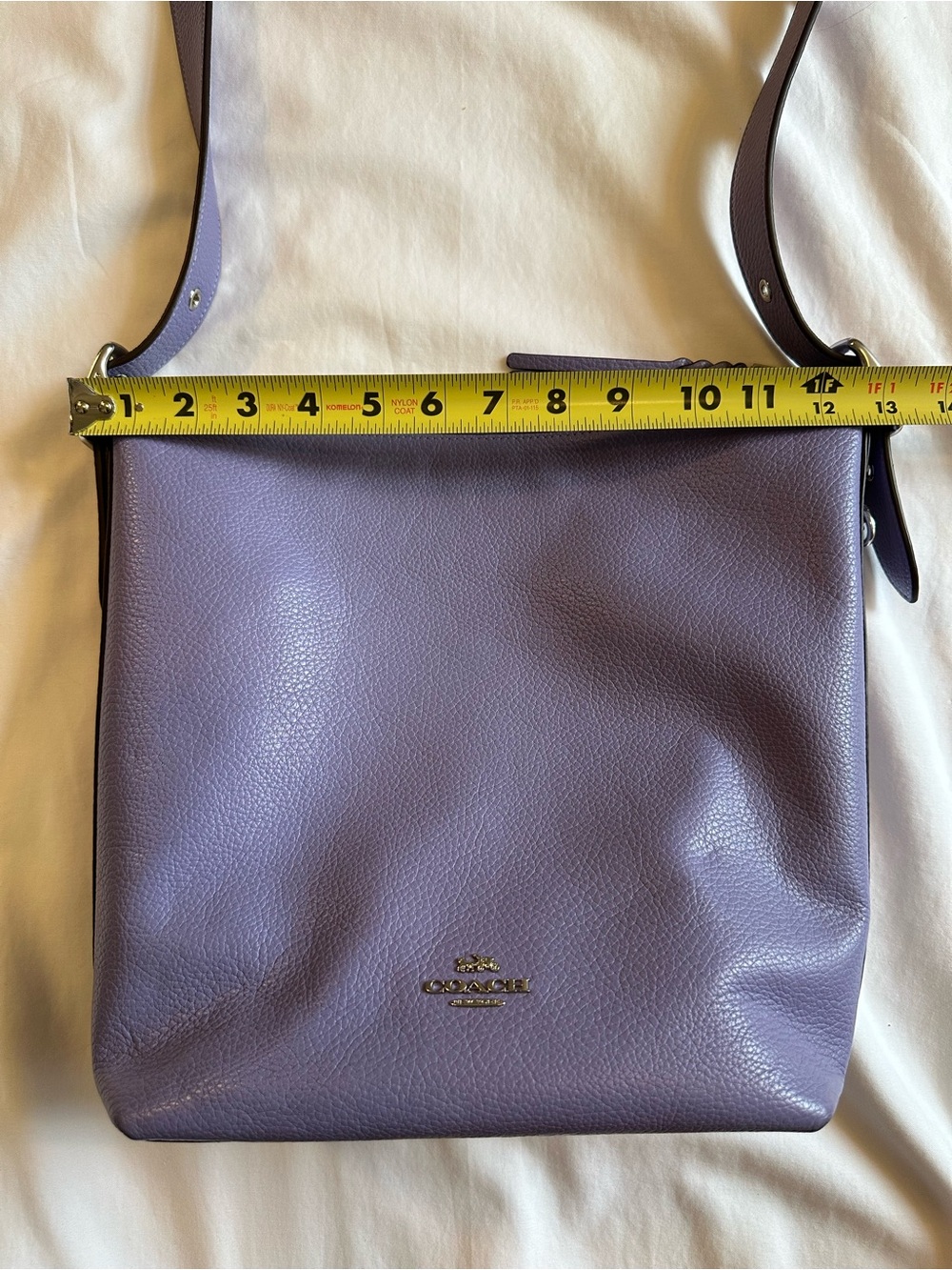 Coach Val Duffle Leather Light Violet Shoulder or Crossbody Bag - Picture 11 of 13